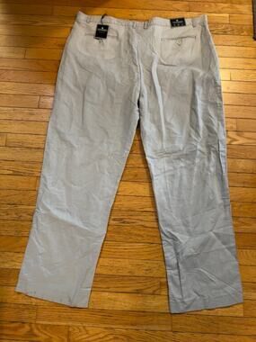 NWT Vittorino 100% Linen Dress Pants Men’s 48x33 Light Gray Flat Front